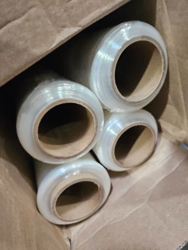 Photo 2 of [Made in USA] Reli. 4 Rolls | 18" Stretch Wrap (1,500 ft/roll) Clear Shrink Wrap/Stretch Plastic Wrap for Moving - Plastic Pallet Cling Wrap Stretch Film - 18" Stretch Film for Moving and Storage