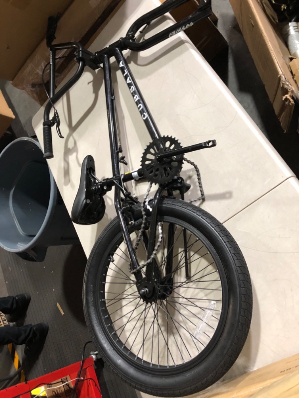 Photo 2 of **PARTS** **MISSING HARDWARE + MISC. PIECES** cubsala Crossea Freestyle BMX Bicycle Black 20''