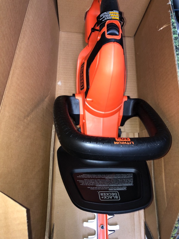 Photo 2 of [READ NOTES]
BLACK+DECKER 20V MAX* Cordless Hedge Trimmer, 22-Inch, Tool Only (LHT2220B) 