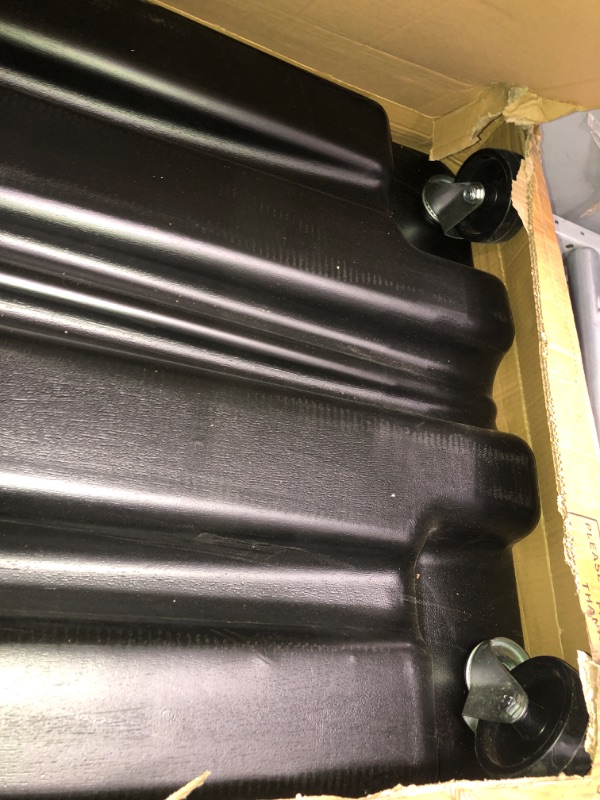 Photo 1 of Aain A047 17 Gallon Oil Drain Pan Caddy, Low Profile Portable Waste Oil Change Pan for Truck, Car, with 8 Feet Evacuation Hose
