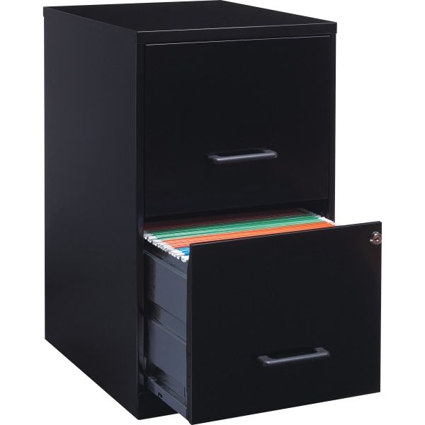 Photo 1 of Lorell® SOHO 18"D Vertical 2-Drawer File Cabinet, Black
