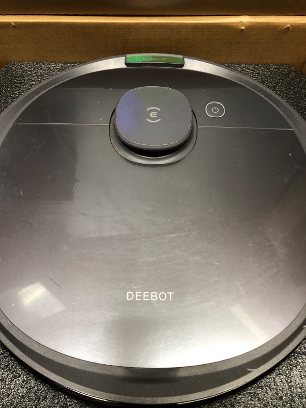 Photo 2 of **USED/FOR PARTYS ONLY**
ECOVACS DEEBOT T20 Omni Robot Vacuum and Mop, Hot Water Mop Washing, Self-Emptying, Hot Air Drying, 6000Pa Suction, OZMO Turbo Spinning Mop with Auto Mop Lift, Obstacle Avoidance, YIKO Voice Assistant