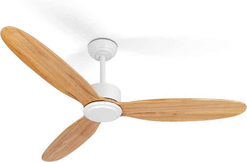 Photo 1 of **** no serial number******Ceiling Fan No Light with Remote White 52 inch,DC Motor,6 Speeds,Ceiling Fan without Light for Outdoor Indoor Bedroom/Patios/Farmhouse/Living Room