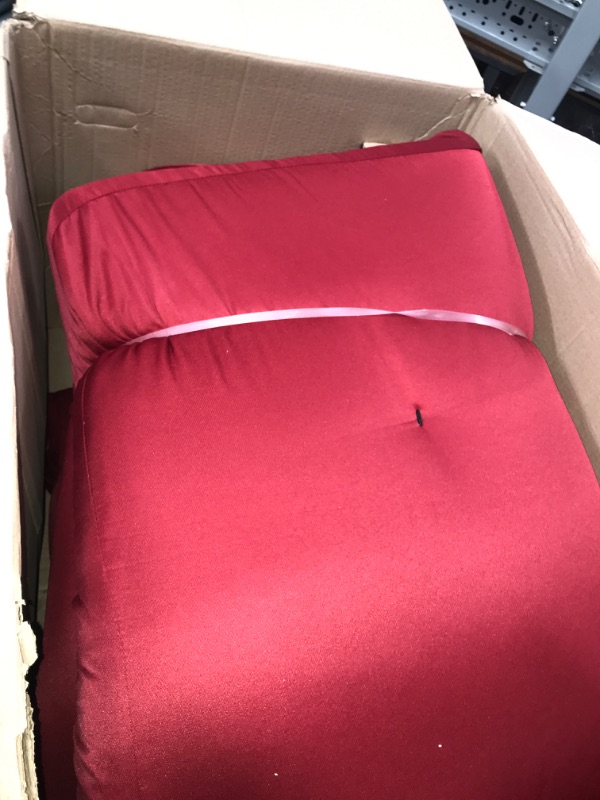 Photo 2 of *ONLY MATRESS**DHP Carson 6 Inch Thermobonded High Density Polyester Fill Futon Mattress, Red Red 6 inch