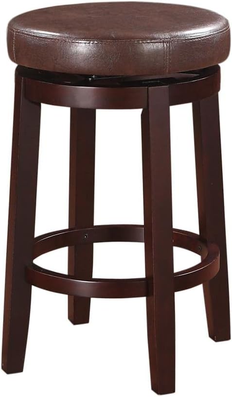 Photo 1 of *MISSING HARDWARE** Linon Maya Brown Counter Stool Counter Height