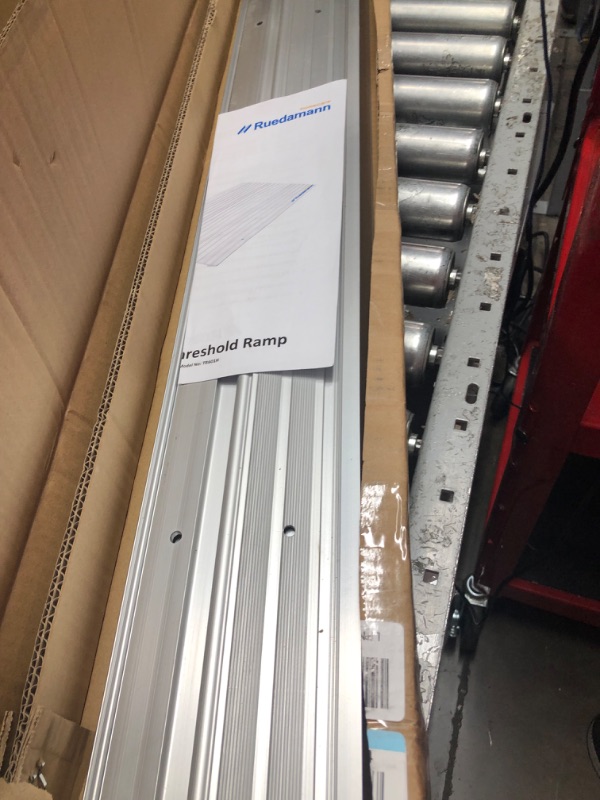 Photo 2 of Ruedamann Threshold Ramp,2" Rise Modular Aluminum Entry Ramp,800 LBS Capacity,34" Wide Door Ramp for Wheelchairs, Scooters,Power Chairs,Non-Slip Mobility Wheelchair Ramp for Home Doorways

