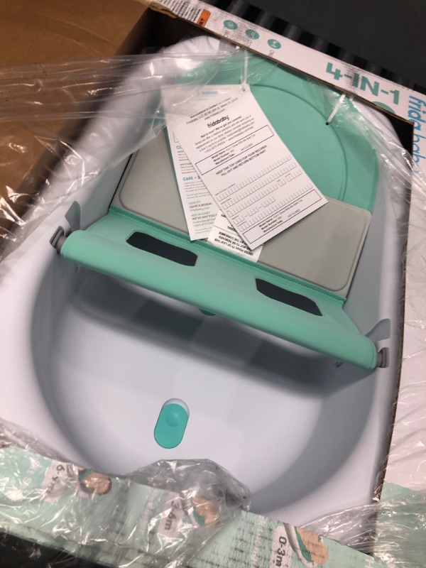 Photo 2 of 4-in-1 Grow-with-Me Bath Tub by Frida Baby Transforms Infant Bathtub to Toddler Bath Seat with Backrest for Assisted Sitting in Tub