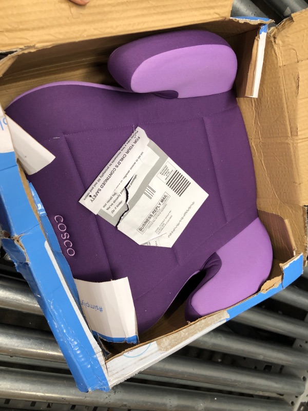 Photo 2 of Cosco Topside Booster Car Seat - Easy to Move, Lightweight Design (Grape), 1 Count (Pack of 1)