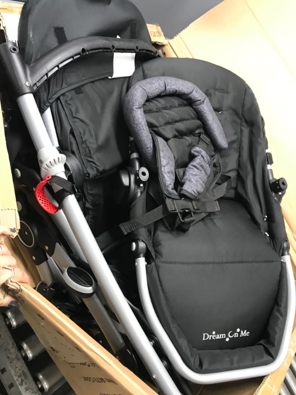 Photo 2 of Dream On Me Track Tandem Stroller- Face to Face Edition, Slate