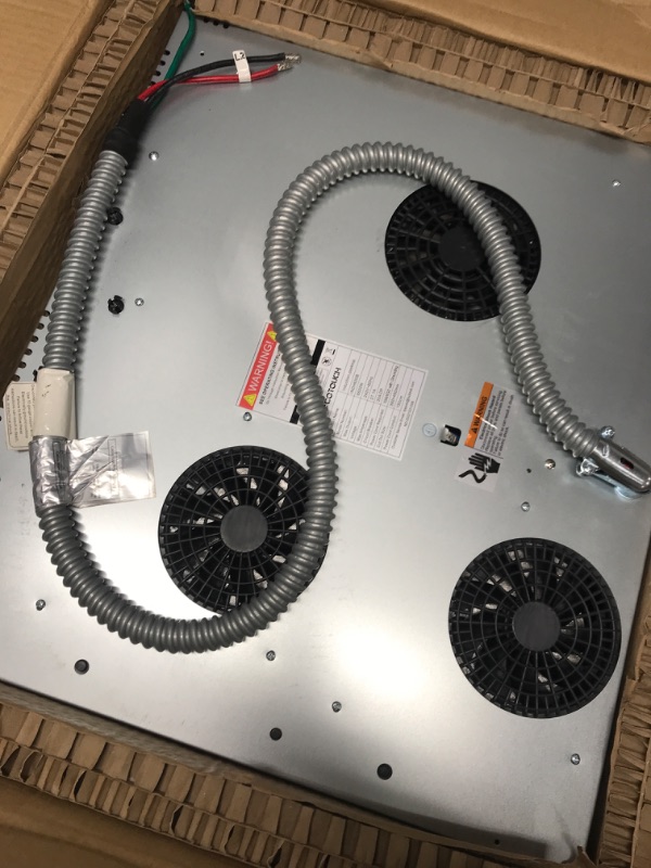 Photo 1 of ECOTOUCH 3 Burner Induction Cooktop 30 inch with Booster,220-240v 7200W Built-in Glass Ceramic Electric Induction Burner,True High Power,Drop in Hot Plate 30" Induction Cooktop Hard Wire(No Plug)
