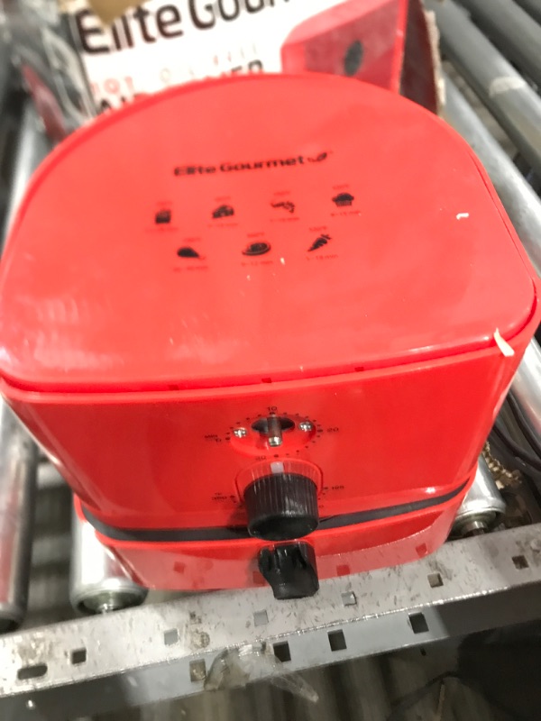 Photo 1 of ***PARTS ONLY***Elite Gourmet EAF-3218R Personal 1.1 Quart Compact Space Saving Electric Hot Air Fryer Oil-Less Healthy Cooker, Timer & Temperature Controls, PFOA Free, Red 1.1 Quart Red Air Fryer