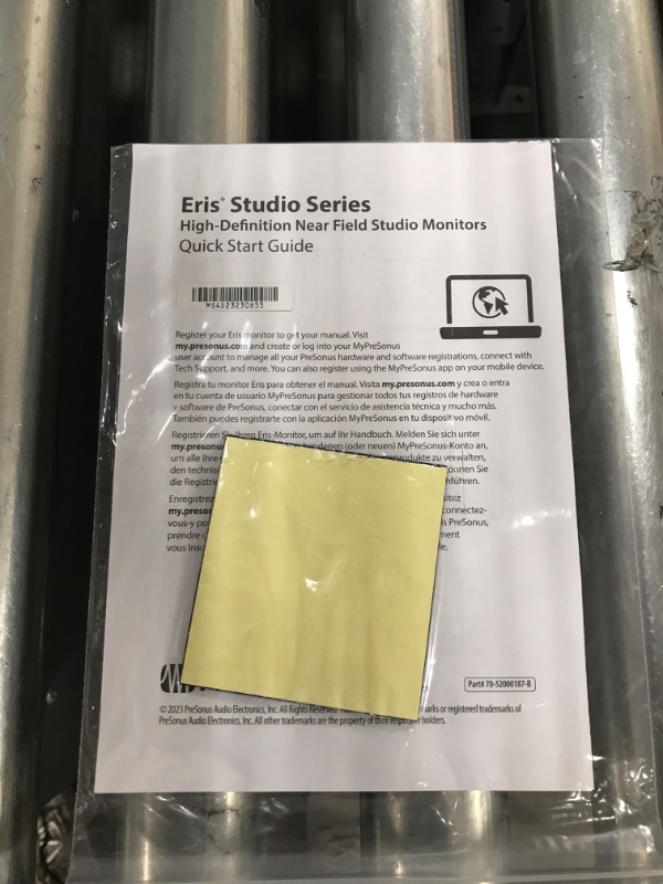 Photo 3 of PreSonus Eris Studio 5 5.25-inch 2-Way Active Studio Monitors with EBM Waveguide 5" Near Field Studio Monitor 2nd Generation