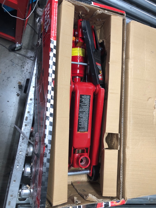 Photo 2 of Bundle of BIG RED T83006 Torin Hydraulic Trolley Service/Floor Jack with Extra Saddle, 3 Ton (6,000 lb) Capacity