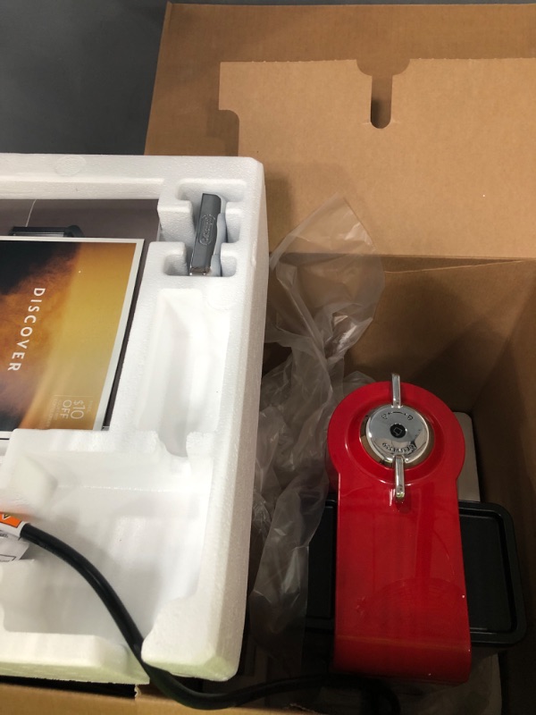 Photo 1 of Nespresso Vertuo Coffee and Espresso Machine by De'Longhi with Milk Frother, Shiny Red Machine + Aero Red