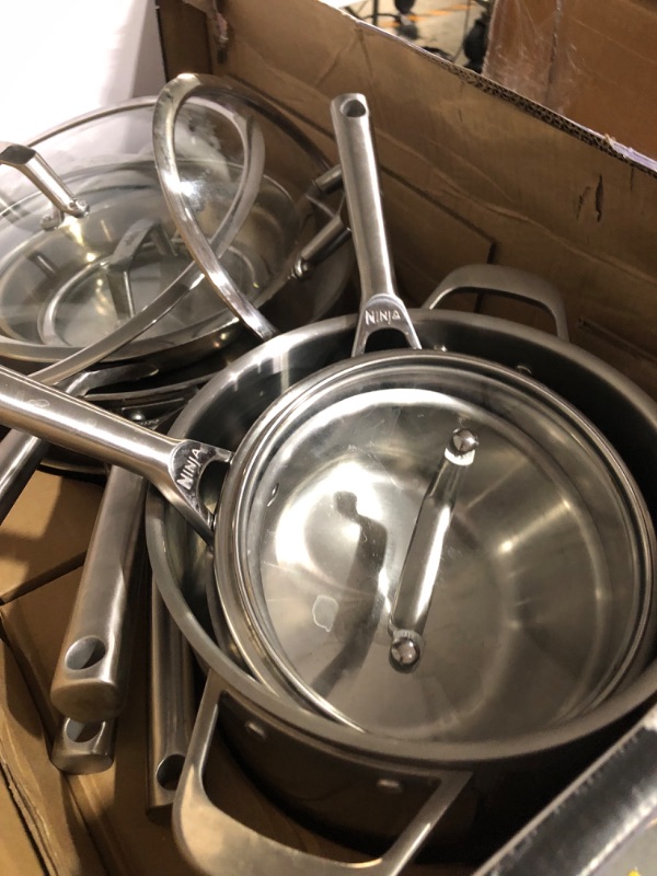 Photo 4 of [READ NOTES]
Ninja C99012 EverClad Commercial-Grade Stainless Steel Cookware Set, Tri-Ply Pots And Pans, Oven Safe to 600°F, PFAS Safe