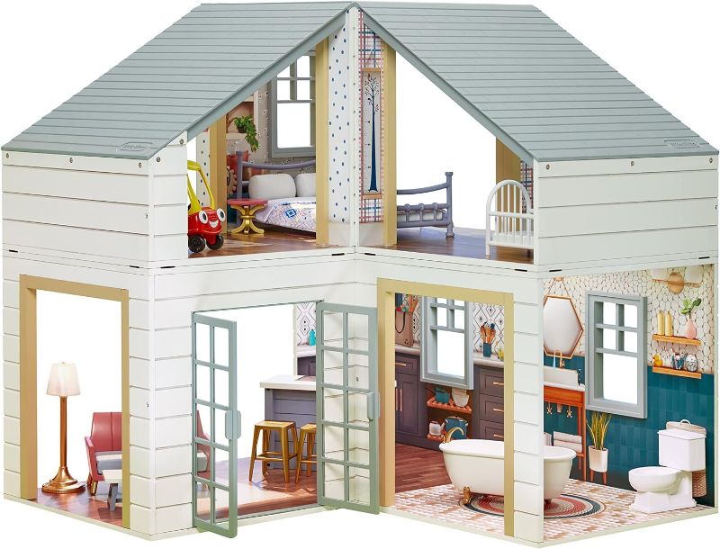 Photo 1 of *PARTS ONLY* Little Tikes® Real Wood Stack ‘n Style™ Dollhouse with 14 Accessories and Many Combinations to Customize