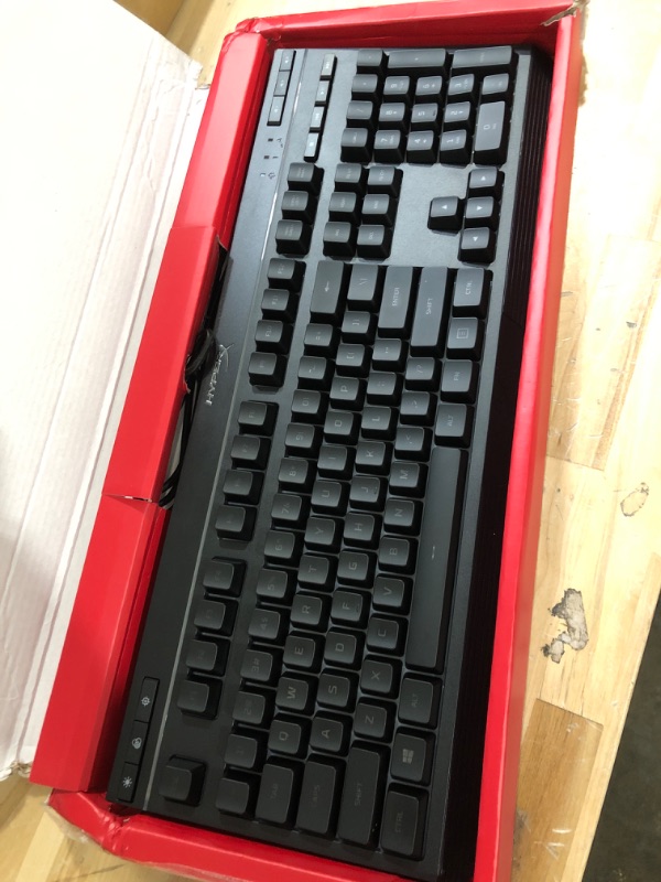 Photo 2 of HyperX Alloy Core RGB – Membrane Gaming Keyboard, Comfortable Quiet Silent Keys with RGB LED Lighting Effects, Spill Resistant, Dedicated Media Keys, Compatible with Windows 10/8.1/8/7 – Black