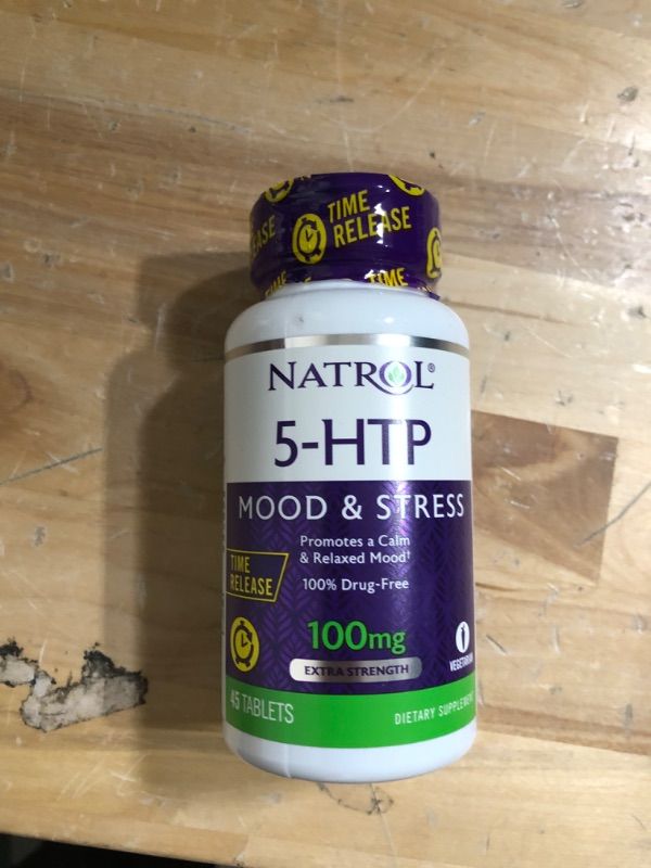 Photo 2 of EXPIRES SEP 30 , 2024 -- 5-Htp 100Mg Time Release by Natrol - 45 Tab