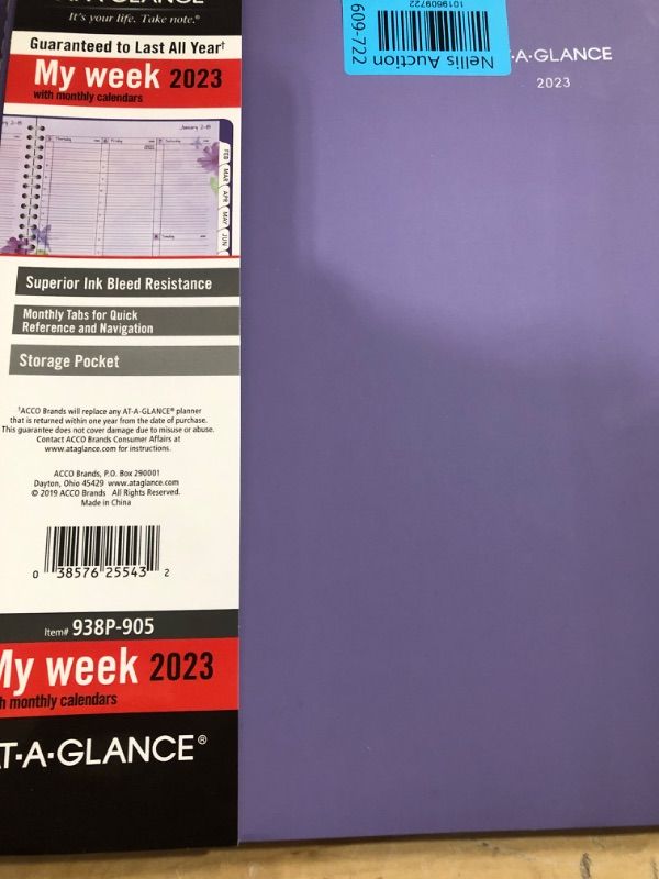 Photo 2 of AT-A-GLANCE 2023 Weekly & Monthly Planner, 8-1/2" x 11", Large, Beautiful Day, Lavender (938P-905) Beautiful Day 2023 Old Edition