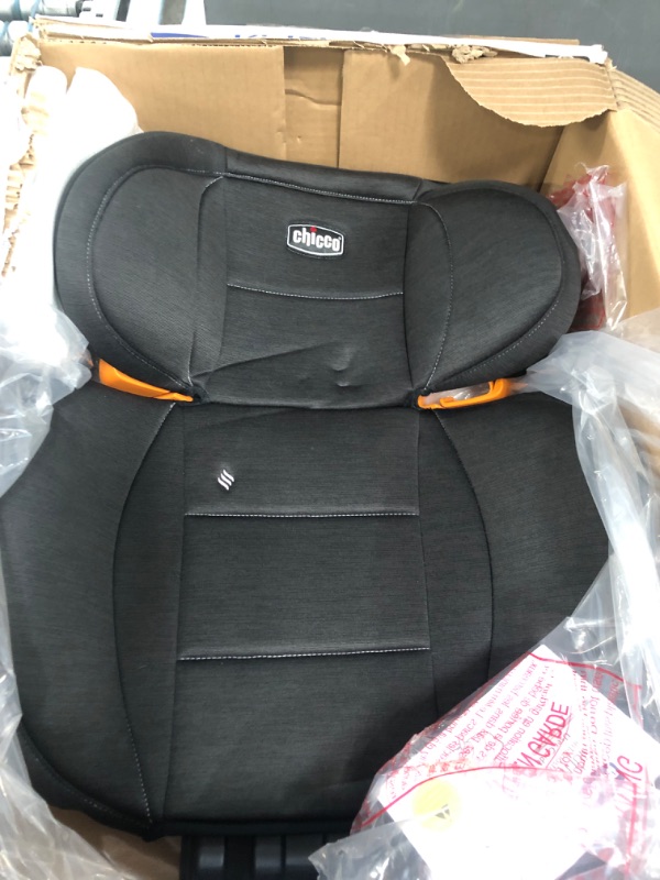 Photo 3 of Chicco KidFit ClearTex Plus 2-in-1 Belt-Positioning Booster Car Seat, Backless and High Back Booster Seat, for Children Aged 4 Years and up and 40-100 lbs. | Obsidian/Black KidFit Plus with ClearTex® No Chemicals Obsidian