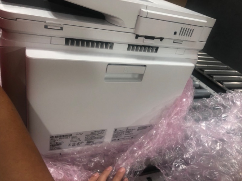 Photo 8 of ***PARTS ONLY NOT FUNCTIONAL***HP Color LaserJet Pro M283fdw Wireless All-in-One Laser Printer, Remote Mobile Print, Scan & Copy, Duplex Printing, Works with Alexa (7KW75A), White
