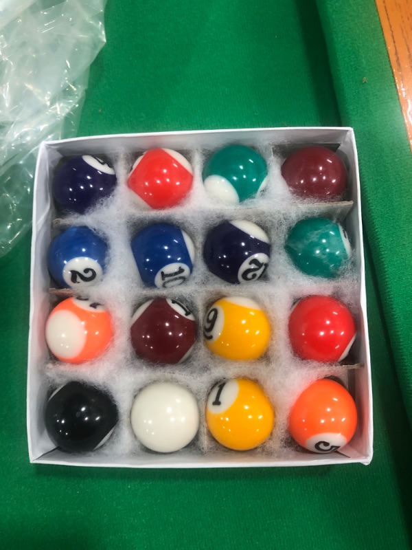 Photo 1 of Big Time Pivot Pool Tabletop Portable Billiards Game with 16 Balls, Rotating Pivot Shooter, Triangle Rack, Family Game!