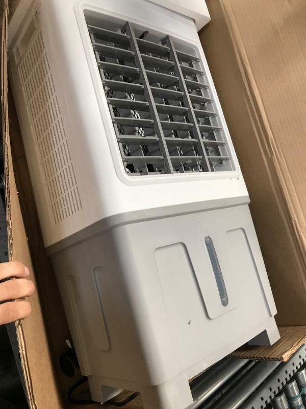 Photo 2 of ALPACA Portable Evaporative Air Cooler 3 in 1 Swamp Cooler with Remote Control, 5.3 Gal Water Tank, 3 Speed Cooling Fan, 4 Ice Packs, Portable Air Conditioner Auto Oscillation for Room, Home & Office 1800CFM