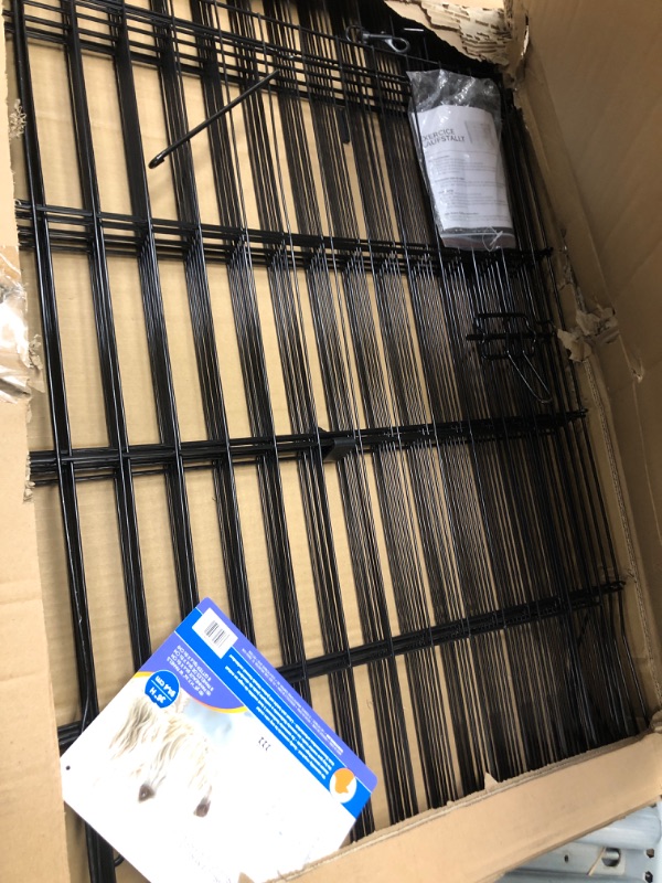 Photo 1 of *MINOR DAMAGE SEE NOTES*
Petmate 36-Inch by 24-Inch 8 Panels Exercise Pen with Step Through Door, Black 36 by 24