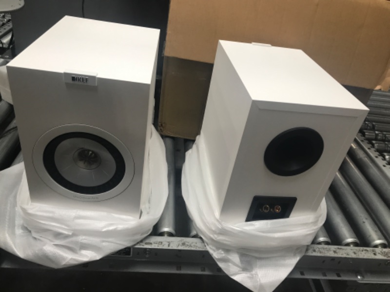 Photo 2 of KEF Q350 Bookshelf Speakers (Pair, White) (Q350WH) White Speakers