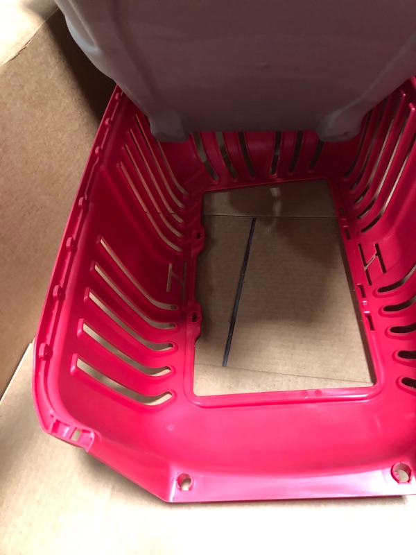Photo 3 of ***MISSING DOORS***Midwest Spree Travel Pet Carrier, Dog Carrier Features Easy Assembly and Not The Tedious Nut & Bolt Assembly of Competitors, Ideal for Small Dogs & Cats Red Two-Door, 24-Inch Small Dog Breeds