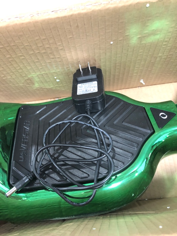 Photo 3 of (PARTS ONLY)HOVERSTAR All-New HS2.0 Hoverboard All-Terrain Two-Wheel Self Balancing Flash Wheel Electric Scooter with Wireless Bluetooth Speaker Chrome Green