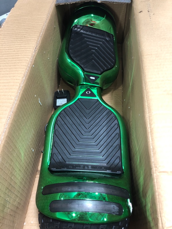 Photo 2 of (PARTS ONLY)HOVERSTAR All-New HS2.0 Hoverboard All-Terrain Two-Wheel Self Balancing Flash Wheel Electric Scooter with Wireless Bluetooth Speaker Chrome Green