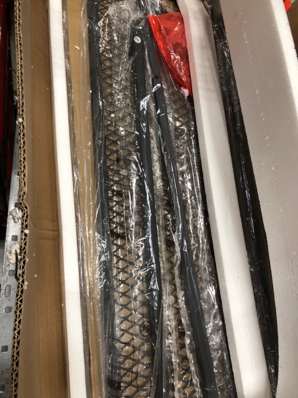 Photo 1 of SAYGOER Console Table 2 Tier Narrow Entryway Table with Storage Shelves Half Moon Sofa Couch Table Industrial Small Entry Way Tables for Living Room Bedroom Hallway Office Easy Assembly, Gray Black