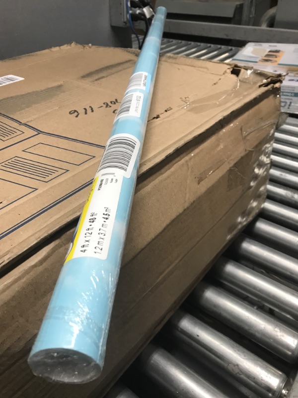 Photo 1 of Fadeless Bulletin Board Paper, Fade-Resistant Paper for Classroom Decor, 48” x 12’, Clouds, 1 Roll Clouds 48" x 12'