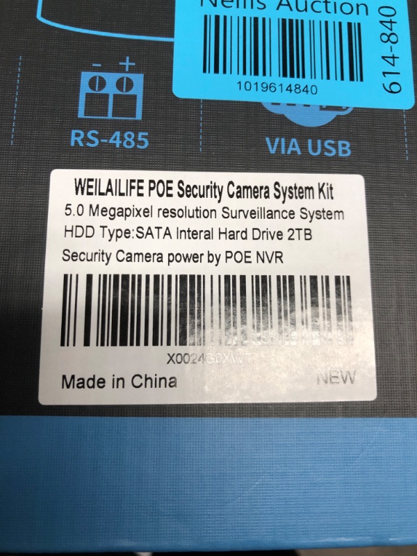 Photo 7 of ?2 Way Audio? 5.0 Megapixel Outdoor POE Security Camera System, Surveillance Camera System, 4 5MP IP Cameras 8-Channel 4K NVR Wire Home Video Surveillance 