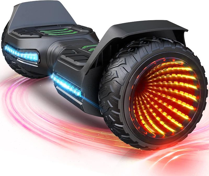 Photo 1 of Gyroor Hoverboard Offroad All Terrain Flashing LED Wheel Self Balancing G5 Hoverboards with Bluetooth Speaker for Kids & Adults