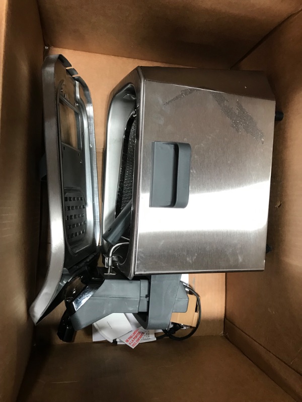 Photo 1 of **MINOR WEAR & TEAR**DeLonghi Livenza Deep Fryer, Silver - 1-Gallon Oil Capacity - EasyClean System - Adjustable Thermostat - Cool Touch Handles - Dishwasher Safe
