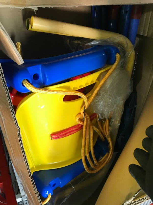 Photo 1 of ***USED AND DIRTY - SEE PICTURES***
FUNLIO 3-in-1 Swing Set for Toddler with 4 Sandbags