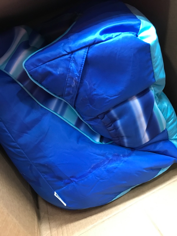 Photo 1 of Big Joe Captain's Float 2.0 w/Cup Holder, Blurred Stripe Blue & Noodle Sling, Blurred Blue Blurred Stripe Float + Sling, Blurred Blue