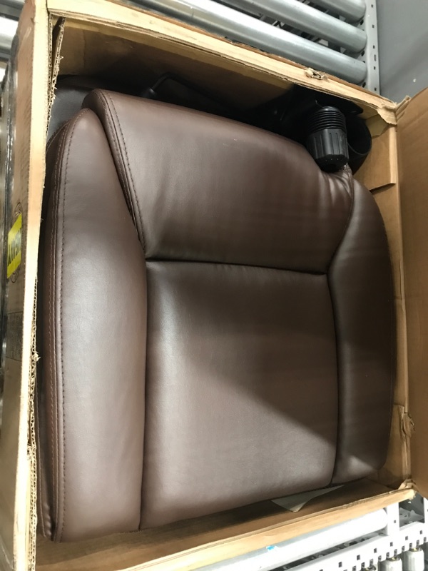 Photo 2 of Amazon Basics Classic Puresoft Padded Mid-Back Office Computer Desk Chair with Armrest - Brown, 25.75"D x 24.25"W x 42.25"H