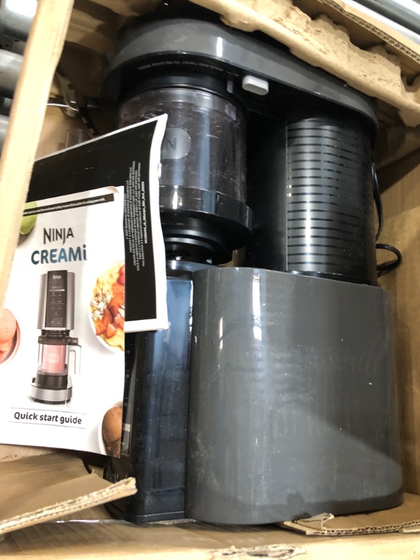 Photo 5 of * internal damage * sold for parts *
Ninja NC299AMZ CREAMi Ice Cream Maker, for Gelato, Mix-ins, Milkshakes, Sorbet, Smoothie Bowls & More, 