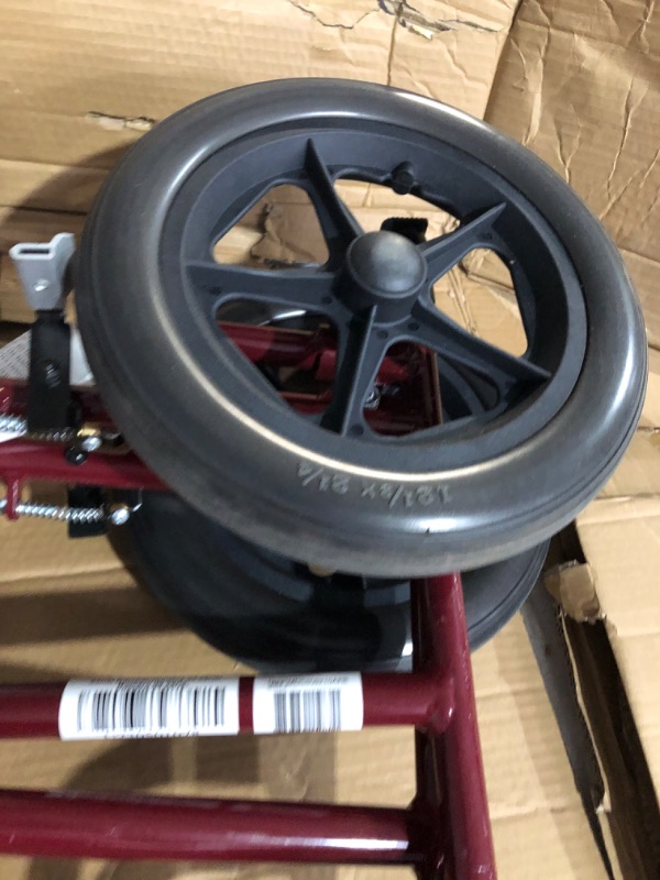 Photo 3 of **MISSING left leg extension**
Medline Steel Transport Wheelchair, Folding