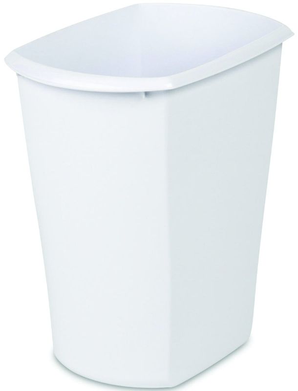 Photo 1 of 2-pack Sterilite Corp Wastebasket Rect Wht 3 Gal 10518006