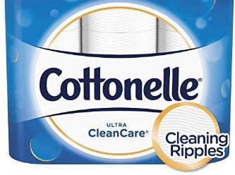 Photo 1 of  Cottonelle Ultra CleanCare Toilet Paper, Strong Bath Tissue, Septic-Safe, 18rolls  Family-2 pack - 
