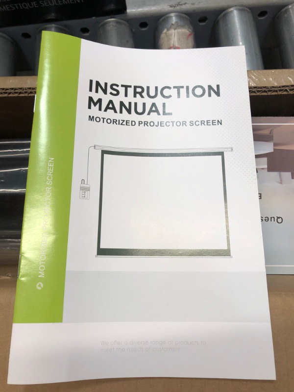 Photo 3 of * side of screen is caved in, wires, exposed *
Aoxun 120" Motorized Projector Screen - Indoor and Outdoor Movies Screen 120 inch Electric 4:3 Projector Screen W/Remote Control 120-43
