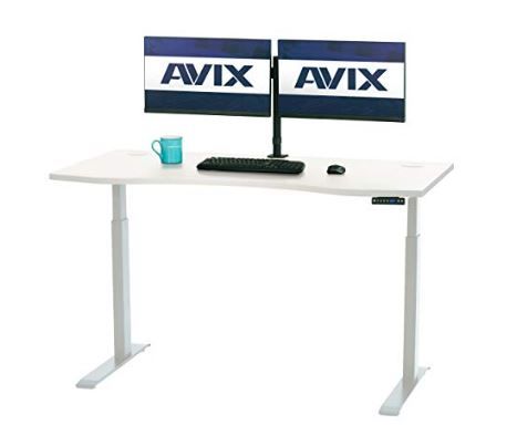 Photo 1 of AVIX Manager Series | Dual Motor Electric Standing Desk | 30x60 | 28" - 48" Height Adjustment | 4 Memory Height Programs | USB Charging Port | White
399