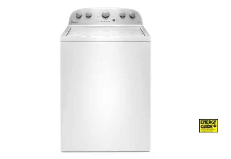 Photo 1 of Whirlpool 3.5-cu ft High Efficiency Agitator Top-Load Washer (White)