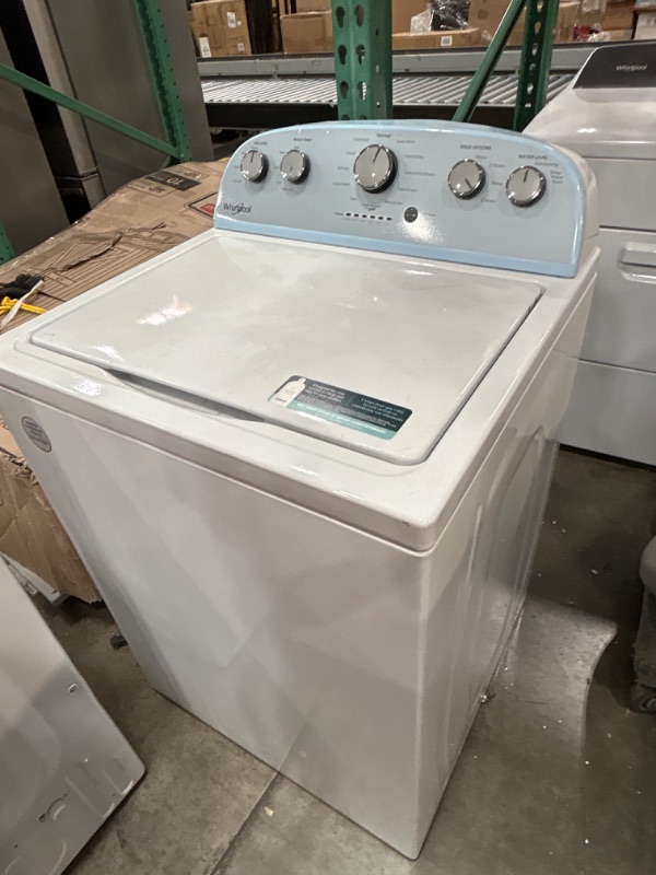 Photo 2 of Whirlpool 3.5-cu ft High Efficiency Agitator Top-Load Washer (White)