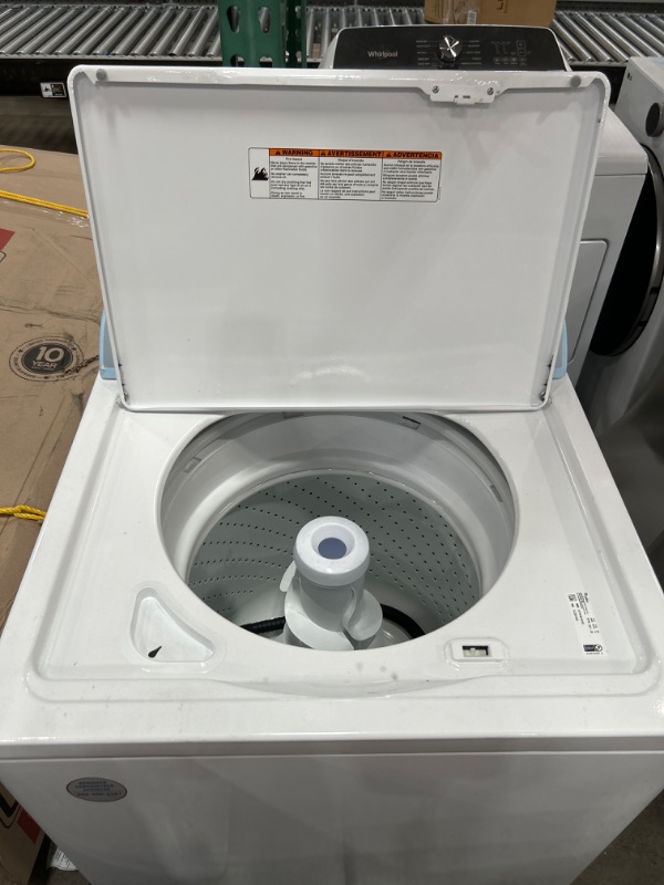 Photo 3 of Whirlpool 3.5-cu ft High Efficiency Agitator Top-Load Washer (White)