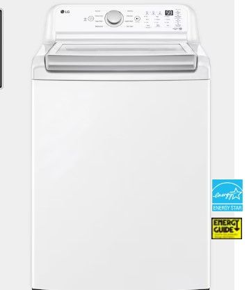 Photo 1 of LG 4.8-cu ft High Efficiency Agitator Top-Load Washer (White) ENERGY STAR